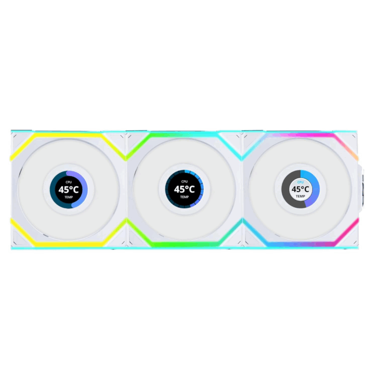 Lian-Li Lian-Li Fan 12RSLLCD1W3W UNI FAN SL 2.4GHz Wireless 1.6 LCD RGB Reverse Blade FN 290024 12RSLLCD1W3W