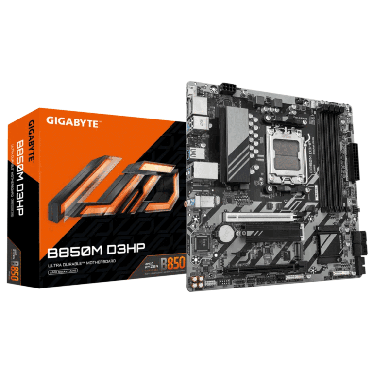 Mainboard Gigabyte B850m D3hp Am5 Ryzen 9000 4ddr5-8200 2dp Hdmi 2m.2 Usb3.2 Pcie 5.0 Micro-atx - Mother Board - B850M D3HP