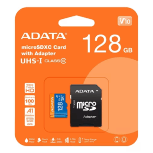 Memoria Micro Sd 128 Gb Adata Con Adaptador Sd * Uhs-i C V10 Clase 10 - Ausdx128guicl10a1-ra1
