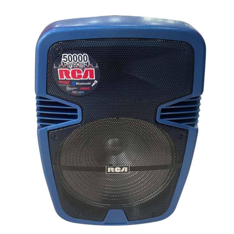 Parlante Amplificado Rca *50 000w* Al-1504 15" Tws Usb Tf Card Bluetooth Radio Fm Recargable Luces Led Rgb Microfono Wirelees Azul- 53hsrc7