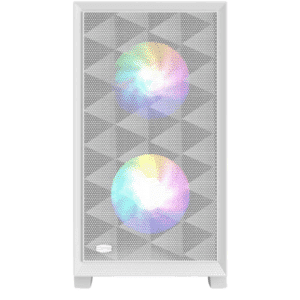 PCCOOLER C3D310 WH ARGB PC Case With 2 ARGB Fans Desktop Computer Case Gaming Case For M-ATX / Itx, 350MM Graphics Cards Support, 2 X 3.5 Inch And 3 X 2.5 Inch Storage Slots, Liquid Cooler Support, Easy Installation, Cable Storage (white) | SKU CS-C3D31WA - CS - CS-C3D31WA - PCCOOLER - C3D310 WH ARGB