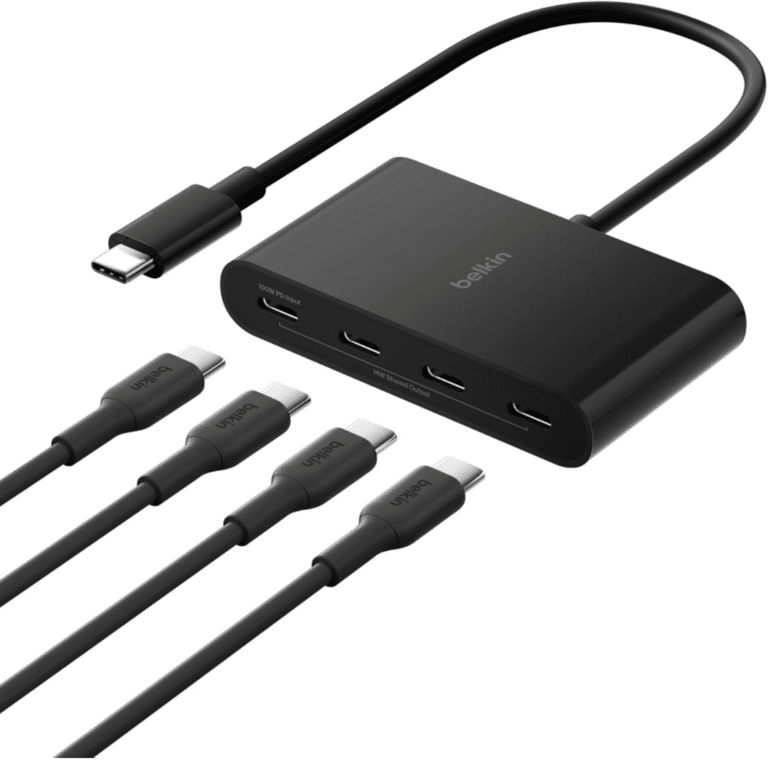 Belkin - Hub - 4 puertos - USB-C - Periféricos - USB Hubs - AVC018btBK
