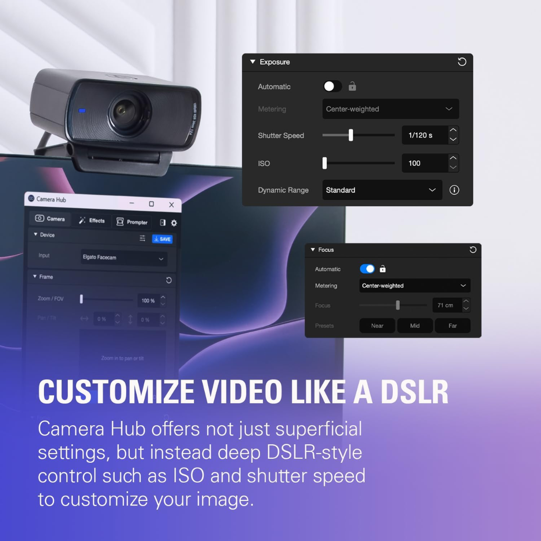 Facecam Elgato Mk.2 1080p Full-hd Low-latency Streaming Hdr Black - Camaras Digitales - 10WAC9911 (6)