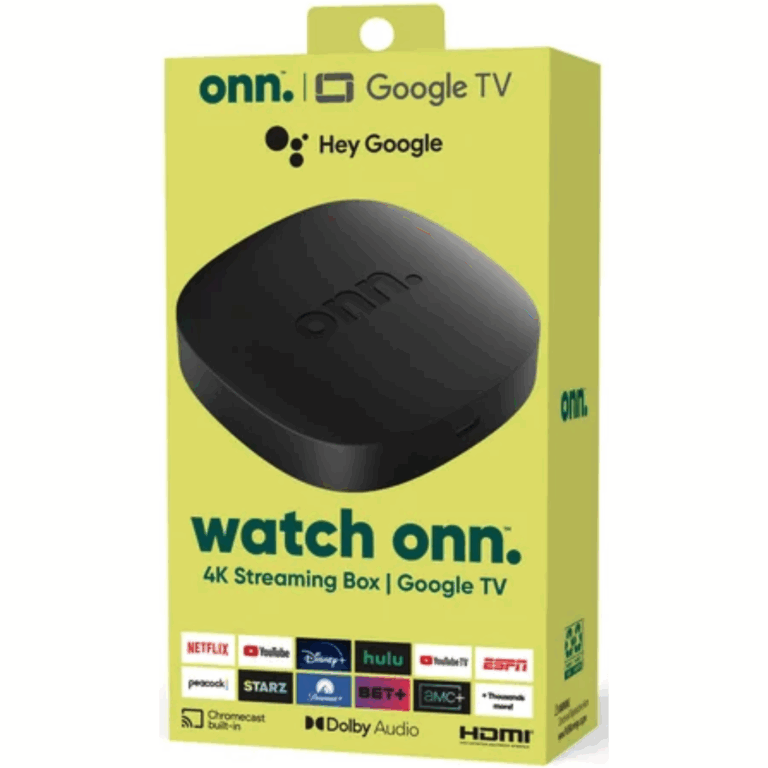 Onn. Google TV 4K Streaming Box New 2023 4K UHD - 28078468 - ONN.