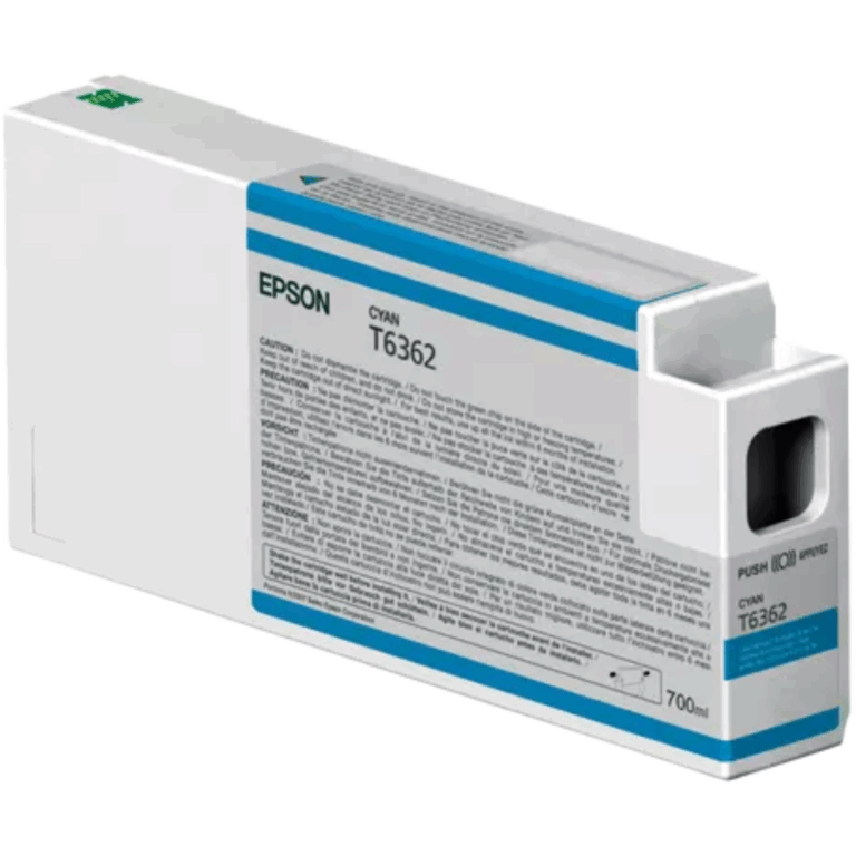 Cartucho Epson T636200 Stylus Pro 7900-9900-wt7900-7700-9700 Cian-700ml - Suministros - T636200
