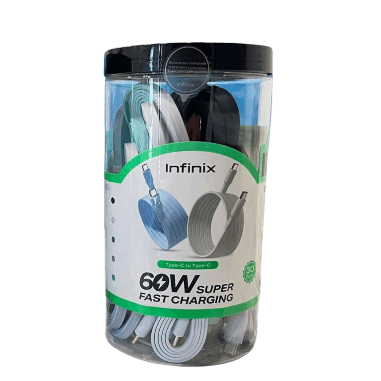 Cable Infinix Flat Cable Usb-c To Usb-c 60w 1m - Model Xdc231 - Infx-xdc231-cl