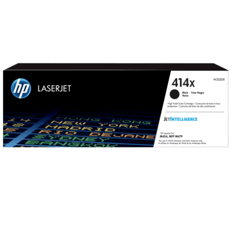HP 414X - Alto rendimiento - negro - original - LaserJet - cartucho de tóner (W2020X) - para Color LaserJet Enterprise M455, MFP M480; Color LaserJet Pro M454, M479, MFP M479 - Consumibles y Media - Cartuchos de Toner e Ink-Jet - W2020X