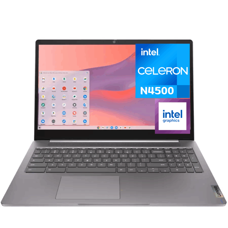 Lenovo Ideapad 3i Chromebook 82N4004NUS 15.6" FHD Intel Celeron N4500 4GB Onboard 64GB Emmc Storage - Artic Grey - 82N4004NUS - LENOVO