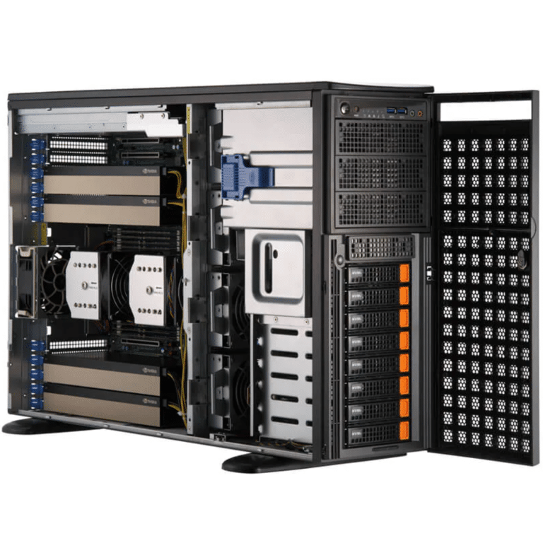 Supermicro Superserver 741GE-TNRT Server Barebone System - Tower - Socket LGA-4677 - 2 X Processor Support - SER - SY-741GETN - SUPERMICRO - SYS-741GE-TNRT