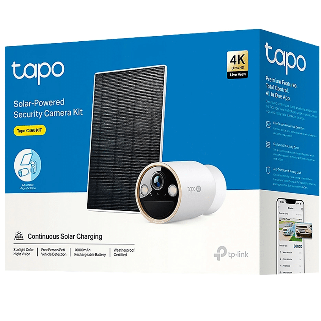 Camara Tp-link Tapo C460 Kit Tipo Bala Panel Solar Ext 8mp Fija Vis Noct Color (4)