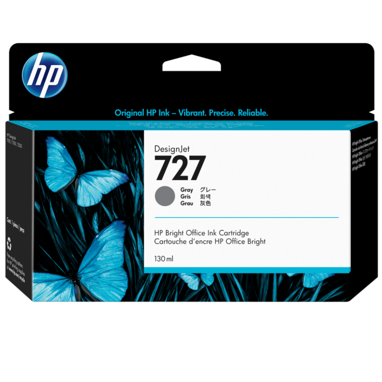 HP 727 - 130 ml - gris - original - DesignJet - cartucho de tinta - para DesignJet T1500, T1530, T2500, T2530, T920, T930 - Consumibles y Media - Cartuchos de Toner e Ink-Jet - B3P24A