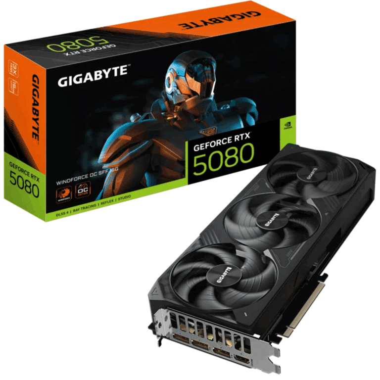 GIGABYTE NVIDIA Geforce RTX 5080 Graphic Card - 16 GB GDDR7 | SKU GV-N508WOC - VGA - GV-N508WOC - GIGABYTE - 889523048528 - GV-N5080WF3OC-16GD