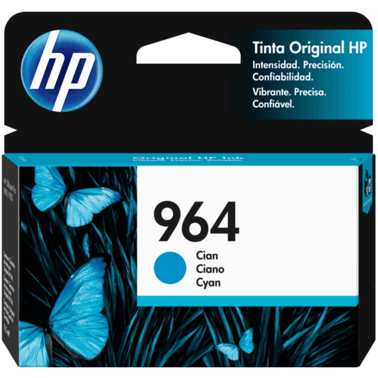 Hp 964 Cyan Original Ink Cartridge Latin America - New Factory Sealed - 1 Year Manufacturer Warranty - 3JA50AL