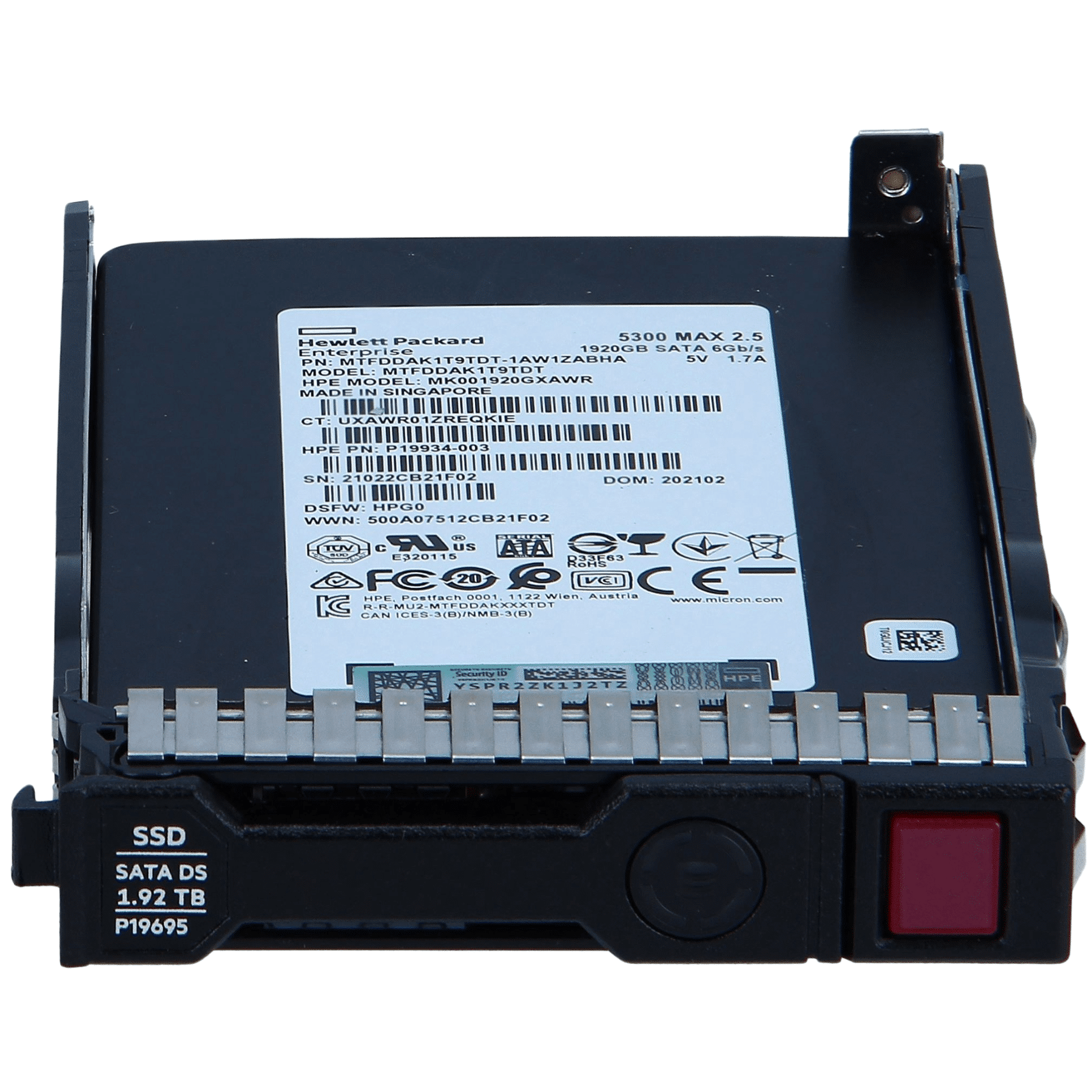 Hpe P18436-b21, 1.92 Tb, 2.5
