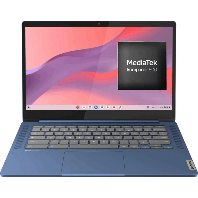 Lenovo Slim 3 82XJ0000US Chromebook 14" FHD Touch-screen Laptop Mediatek Kompanio 520 4GB Onboard Memory 64GB Emmc Abyss Blue - 82XJ0000US - LENOVO