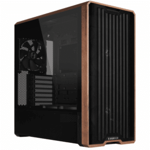 Lian Li LANCOOL 217 Genuine Walnut Wood Computer Case, Mid-tower ATX PC Case With 5 Pre-installed PWM Fans 2x170mm, 2x120mm & 1x140mm, Flexible PSU & Cable Installation - Black (LAN217X) - CS - CS-LAN217B - LIAN-LI - 840353046597 - LAN217X