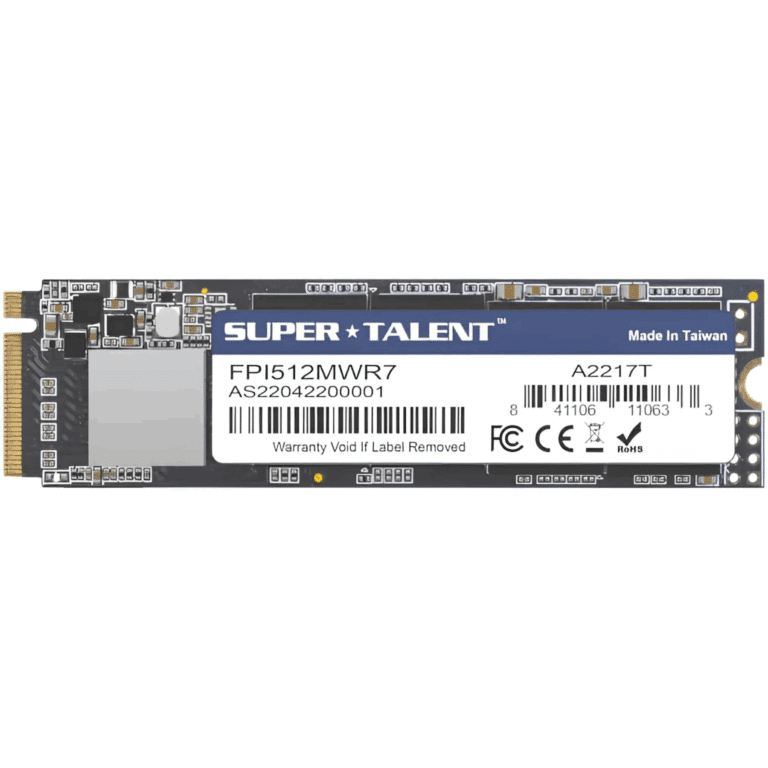 Super Talent EX 512 GB Solid State Drive - M.2 2280 Internal - PCI Express Nvme (pci Express Nvme 3.0 x4) - SSD - FPI512MWR7 - SUPERTALEN - 841106110633 - FPI512MWR7