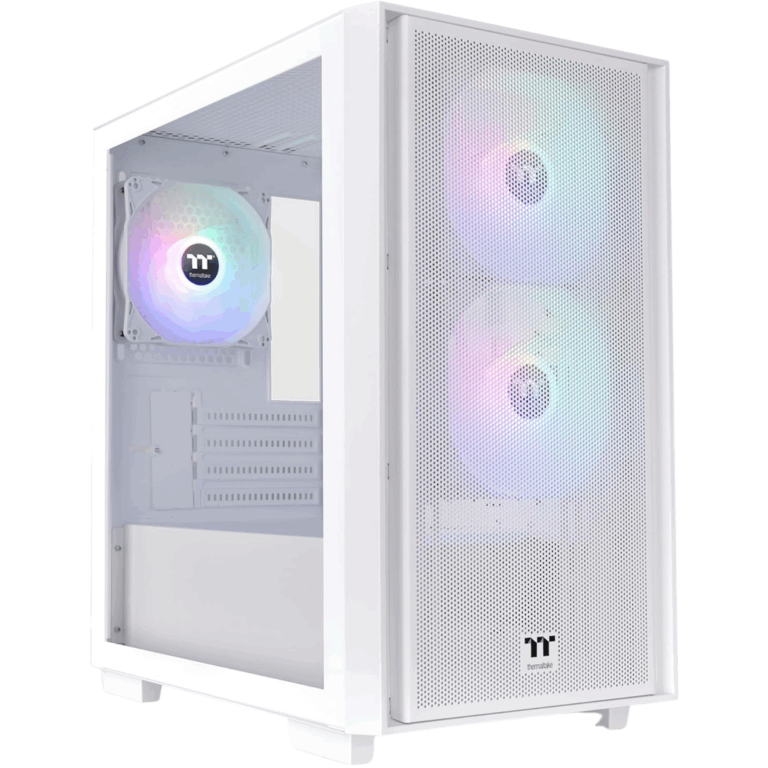 Thermaltake Versa H16 TG ARGB Snow Micro Tower Chassis - CS - CA-H16AWH - THERMALTAK - 841163094884 - CA-1Y8-00S6WN-01
