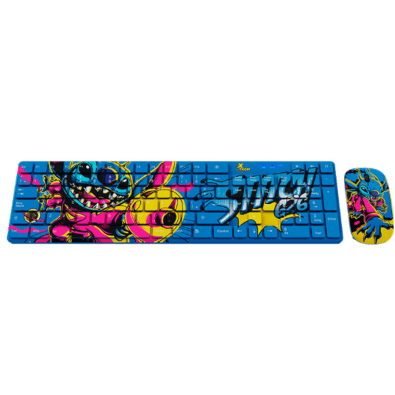 Xtech - Keyboard and mouse set - Spanish - Wireless - 2.4 GHz - Stitch Design - Disney XTK-D312ST - Periféricos - Combos de Teclado y Ratón - XTK-D312ST
