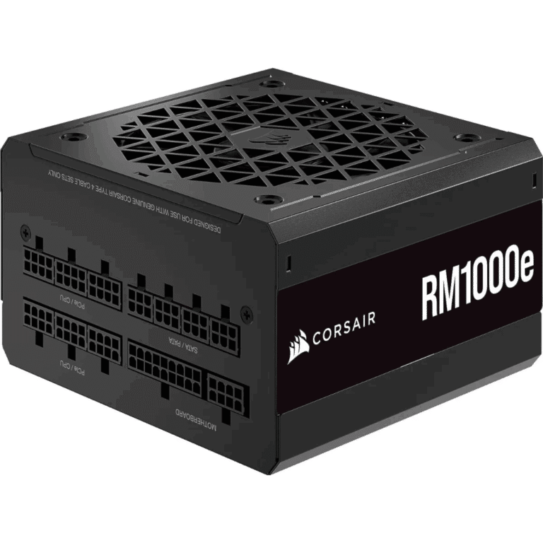 Fuente De Poder Corsair Rm1000e 1000w Fully Modular Low-noice Atx3.1 Pcie5.1 Gold - Fuente De Poder - CP-9020297