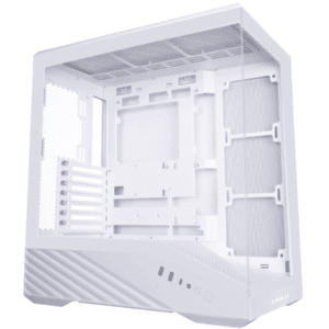 Lian Li V100 ATX Mid-tower PC Case Pre-installed LED Strip, Platform Design With Tempered Glass, Cable Management, 360mm Radiator Support - White (V100W) - CS - CS-V100W2 - LIAN-LI - 840353048638 - V100W