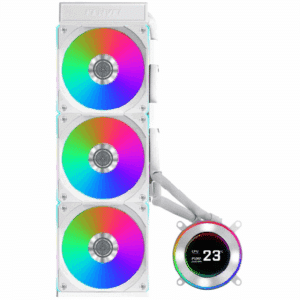 Lian Li Hydroshift II 360 CL RGB Liquid CPU Cooler - 360mm AIO - 3X 120 RGB Fans - 2.1" IPS LCD Screen - 3 Control Mode - Flexible Tubes Clamp - LGA 1851/1700, AMD AM5/AM4 - White (HS2LCD36RW) - FAN - FAN-H23RW4 - LIAN-LI - 840353048768 - HS2LCD36RW