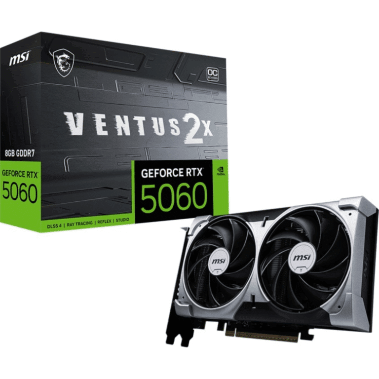 Geforce RTX 5060 8G VENTUS 2X OC - Focus - G5060-8V2C - 824142423837 - G5060-8V2C - MSI