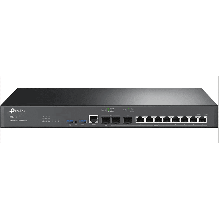 Router/tplink Vpn Omada Er8411 / Puertos 10g/ Usb /administracion Centralizada - 840030703300 - ER8411