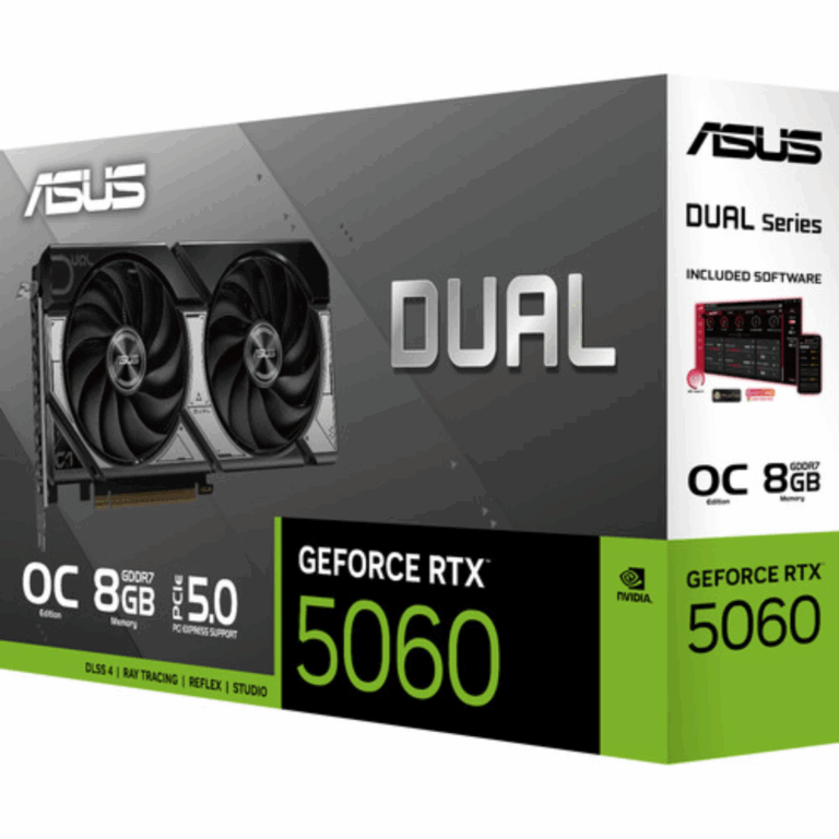 Asus Dual Geforce Rtx 5060 8gb Gddr7 Pci Express 5.0 X8 Atx Graphics Card - New Factory Sealed - 1 Year Manufacturer Warranty - DUAL-RTX5060-O8G