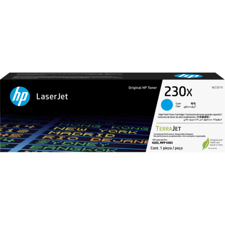 Consumible Hpinc/toner Hpinc 230x Cyan Laserjet 4203/4303 5500 Pag W2301x - 193808760389 - W2301X