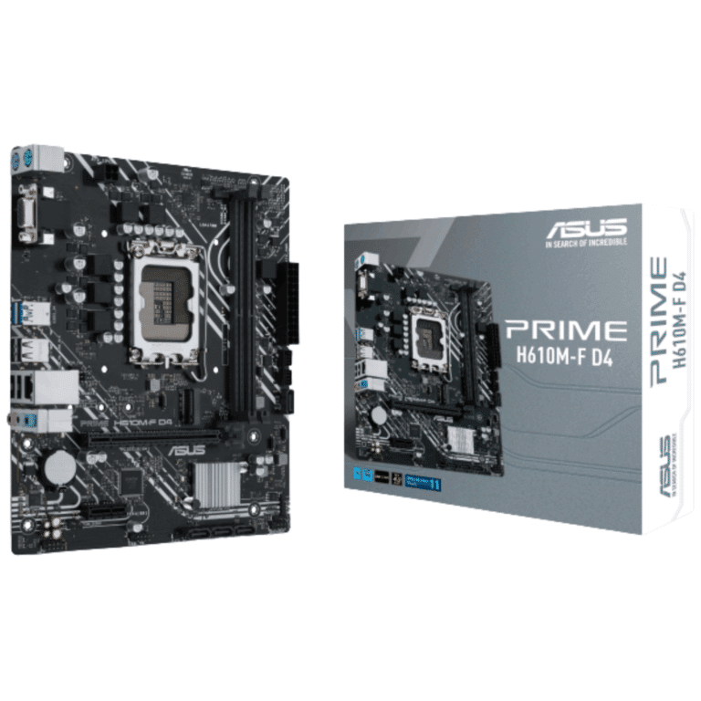 Mainboard Asus Prime H610m-f-d4 R2.0 Ddr4 Lga1700 12va-13ava Pcie 4.0 Act Bios 14ava M.2 1 X Hdmi  2 Usb 2.0 2 Usb 3.0 1 X Rj45 Audio - 90mb1h70-m0eay0