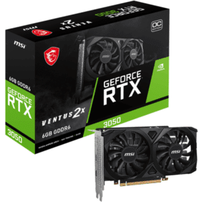 Tarjeta De Video 6gb Msi Geforce Rtx 3050 Ventus 2x - Oc Ddr6 96bit  Display Port 1x/ Hdmi X2 - 912-v812-060