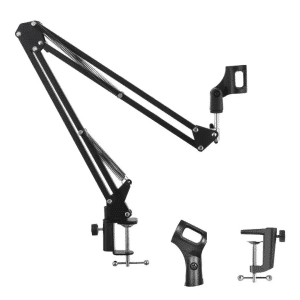Brazo Articulado De Mesa Para Microfono  Arm 360grados Microfonos 1/4-3/8 -5/8 Pulg  Negro - Accesorios - 10AAM9901