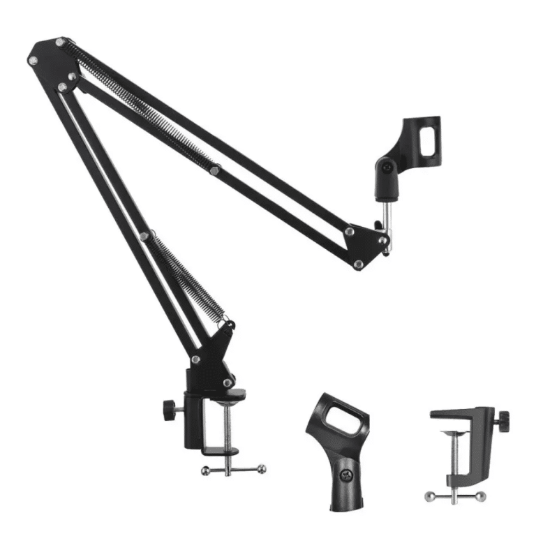 Brazo Articulado De Mesa Para Microfono  Arm 360grados Microfonos 1/4-3/8 -5/8 Pulg  Negro - Accesorios - 10AAM9901