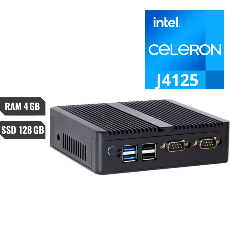 Mini Pc Sat Z4125 4gb-ddr3 128gb-ssd Wifi Hdmi Vga Lan 8-usb Black - Computadores - Z4125C4S1