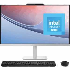 Aio Lenovo Ic A100 Intel N100 Ram Ddr4 8gb Ssd 512gb Pcie M.2 23.8" Fhd Wlan + Bluetooth Wi-fi 6, 802.11ax 2x2 + Bt5.2 2xusb-a 1xhdmi 1.4b 1xrj-45 EspaÑol- F0j6003hld