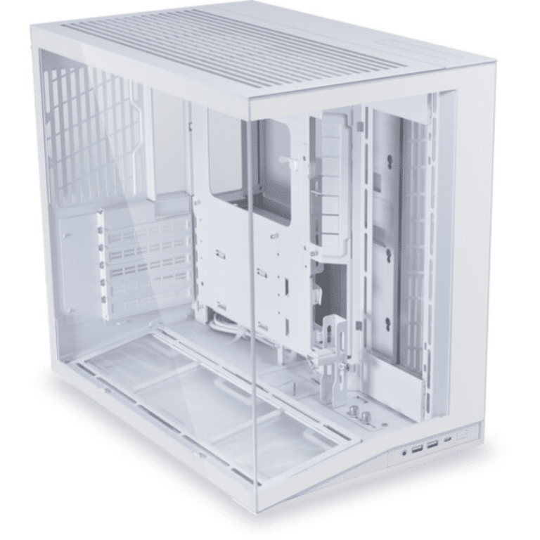 LIAN LI O11D MINI V2 | Compact ATX Mid-tower Airflow Computer Case | Panoramic View | Fully Ventilated Airflow | Adjustable I/O | Pillar-less | Cable Management | White (O11DMIV2W) - CS - CS-O11M2W2 - LIAN-LI - 840353050600 - O11DMIV2W