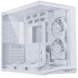 LIAN LI O11D MINI V2 Flow | Compact ATX Mid-tower Airflow Computer Case | Panoramic View | High-performance Airflow | Includes 5 X 120mm Reverse Blade Fans | Cable Management | White (O11DMIV2FW) - CS - CS-O11MFW4 - LIAN-LI - 840353050624 - O11DMIV2FW
