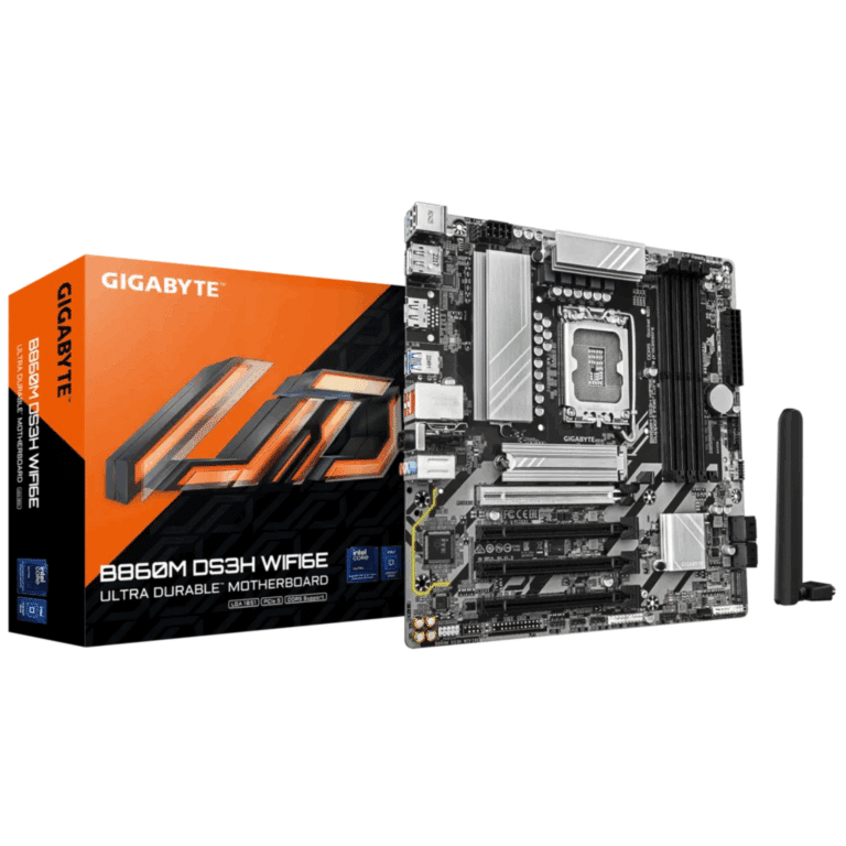 Gigabyte Gigabyte MB B860M DS3H WIFI6E B860 LGA1851 Max192GB DDR5 m-ATX Retail MB 293272 B860M DS3H WIFI6E
