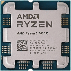 AMD AMD CPU 100-000000593A Ryzen 5 6Core 12Thread 105W AM5 7600X Tray CP 269724 100-000000593A