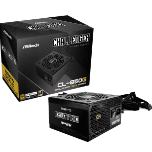 ASRock Inc. ASRock PS CL-850G 850W ATX 12V 80+GOLD 120mm Golf-Blade Sleeve Fan Retail PS 295600 CL-850G