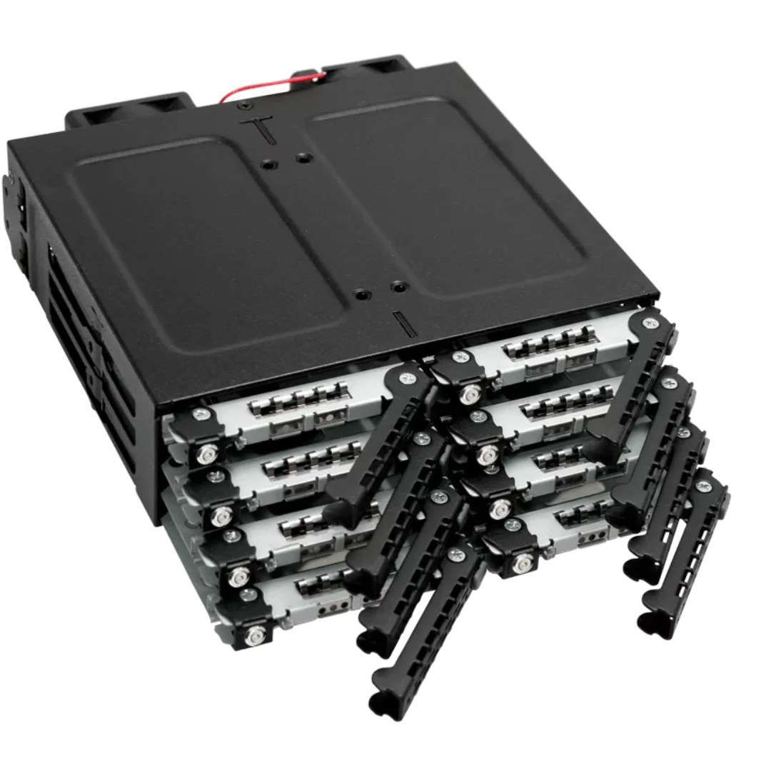 Cremax (ICY DOCK) ICY DOCK AC MB998SK-B ToughArmor 8x2.5SATA SSD HDD Backplane Cage f 5.25Bay HD 223248 (5)