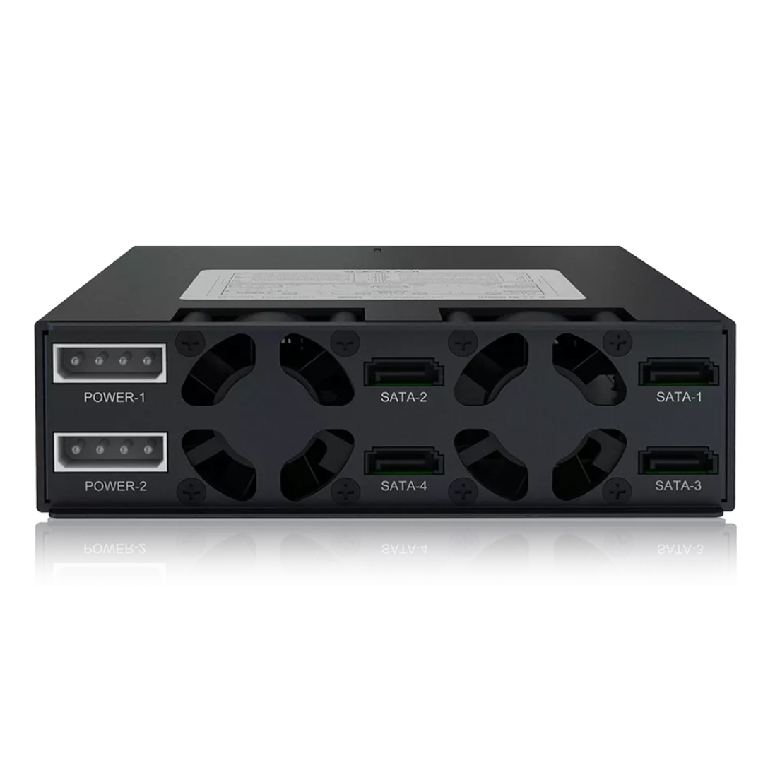 Cremax (ICY DOCK) ICY DOCK MB994SP-4S 4 in 1 SAS SATA Hot Swap Backplane Raid Cage Black Retail RD 11 (6)