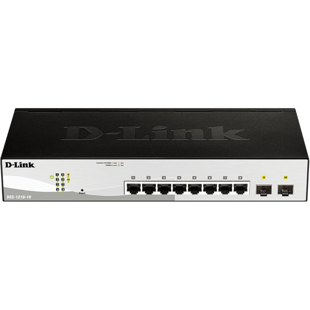 D-Link D-Link NT DGS-1210-10MP 10PT Smart Managed Gigabit PoE Switch Borwn Box NT 207377 DGS-1210-10MP (1)