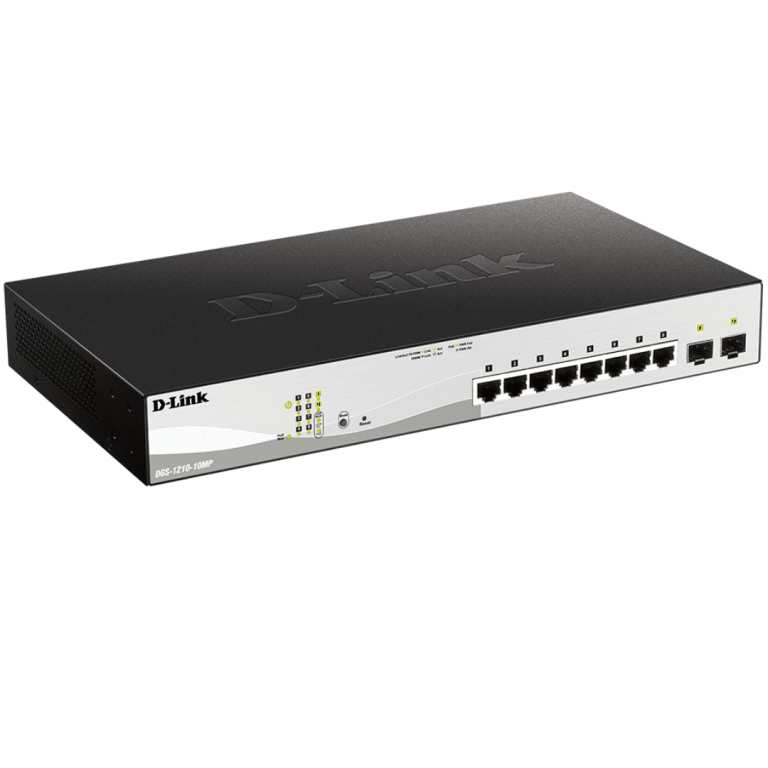 D-Link D-Link Network DGS-1210-10 Web Smart 8-Port Gigabit Switch with 2 SFP Slots NT 163331 DGS-1210-10