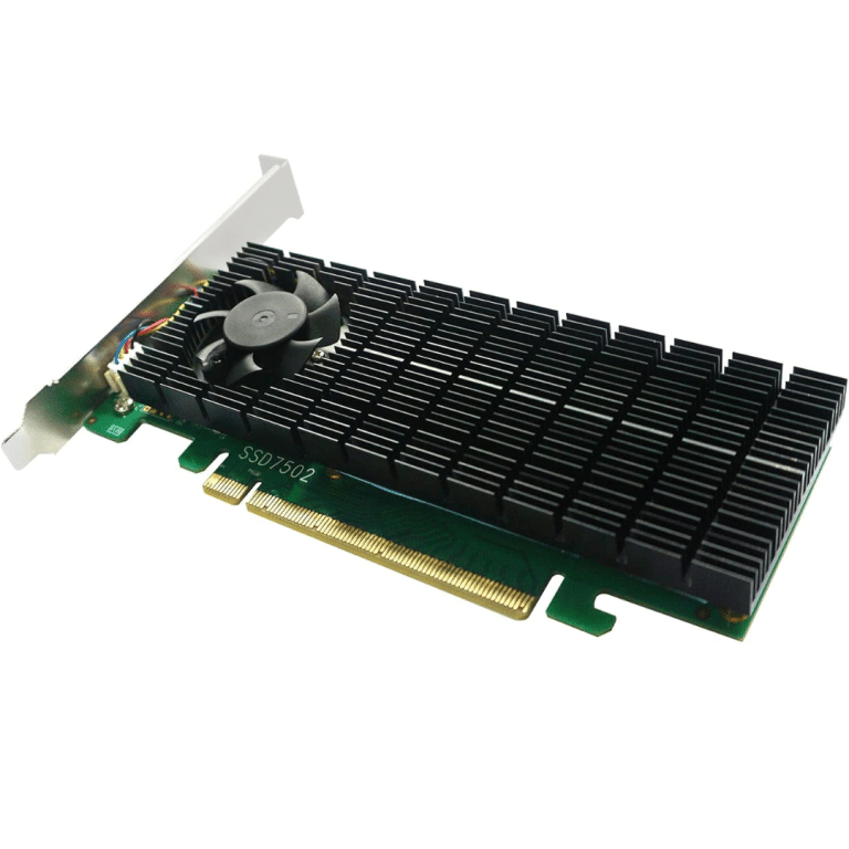 HighPoint HighPoint CC SSD7502 2PT PCIe4.0x16 2xM.2 NVMe Port RAID Controller Retail CC 264373 SSD7502