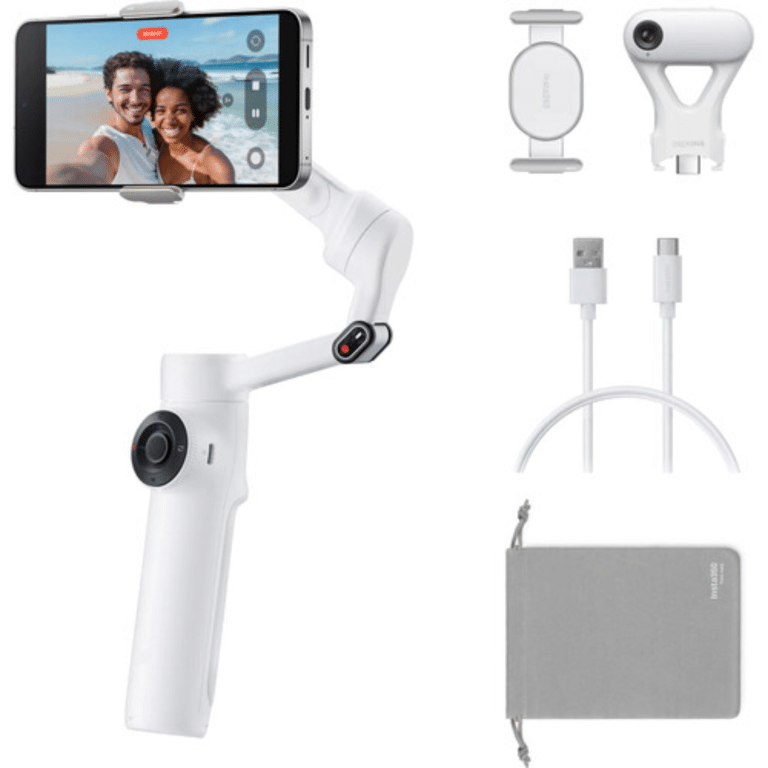 Insta360 Insta360 Accessory CINSABQA_Flow2Lite10 Flow 2 AI Tracker Bundle Summit White AC 298353 CINSABQA_FLOW2LITE10