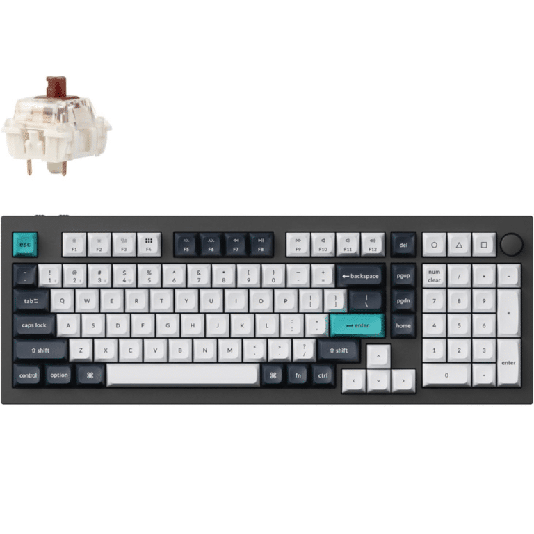 Keychron Keychron KB Q5M-M3 Q5 Max QMK VIA Wireless Gateron Jupiter Brown Carbon Black KB 288456 Q5M-M3