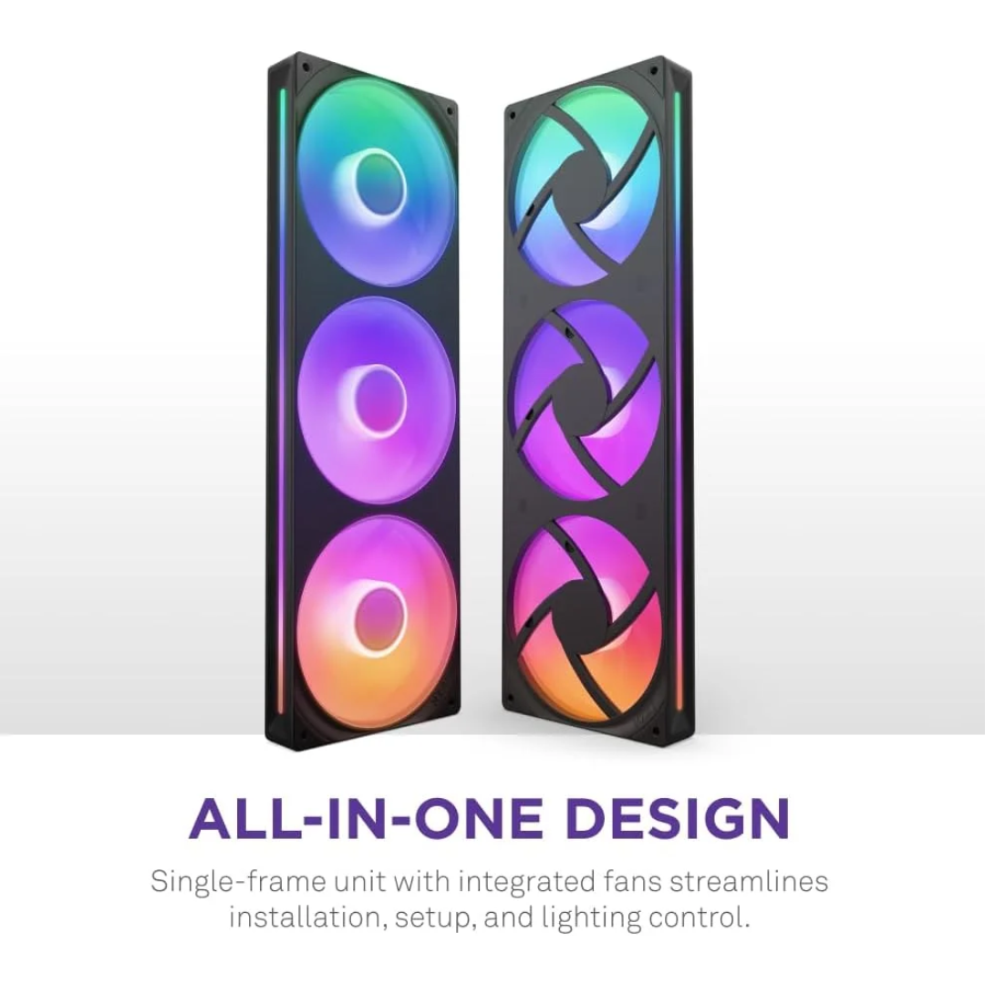 NZXT NZXT Fan RF-U36HF-B1 F360 RGB CORE Black Retail FN 285872 RF-U36HF-B1 (6)