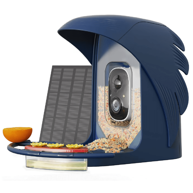 PerchMe PerchMe Camera SF-BF-NB01 Smart Bird Feeder with Camera Solar Powered NavyBlue CM 296998 SF-BF-NB01